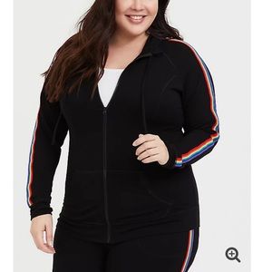 Torrid Size 1 Rainbow Jacket